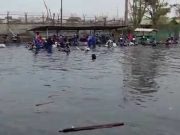 Semarang Banjir, BPBD Evakuasi Pekerja Pabrik Terjebak Rob