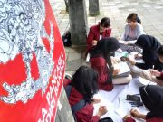 Unik, Mahasiswa ISI Surakarta Peringati Harlah Pancasila dengan Doodle Art