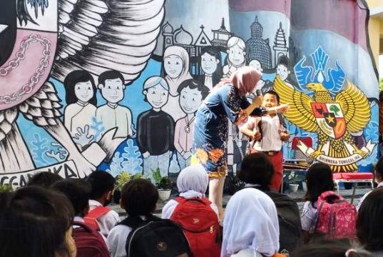 Ini yang Dilakukan Para Siswa SD di Solo Menyambut Hari Lahir Pancasila