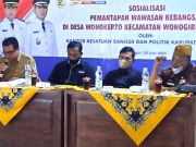 Pemantapan Wasbang di Kampung Pancasila Wonokerto Wonogiri