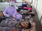 Sambut Hari Bhayangkara, Polres Kebumen Sumbang 54 Kantong Darah