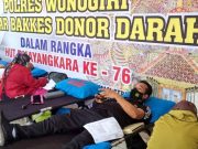 Sambut HUT Ke 76 Bhayangkara, Polres Wonogiri Gelar Donor Darah Massal