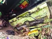 Diduga Rem Blong, Truk Box Terjun ke Jurang Silayur Ngaliyan Semarang.