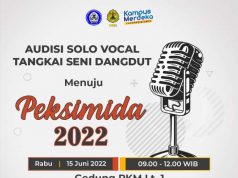 Persiapan Peksimida, USM Gelar Audisi Solo Vocal Dangdut