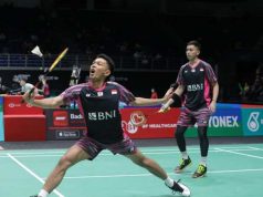 Malaysia Open 2022 , Fajar/Rian Hentikan Langkah Wakil Tuan Rumah