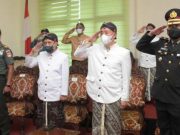 Bupati dan Jajaran Forkompimda Wonosobo Ikuti Upacara Hari Lahir Pancasila dengan Pakaian Adat