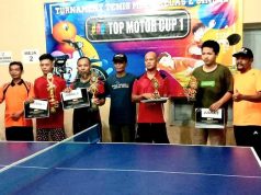 Ini Hasil Turnamen Tenis Meja Top Motor Cup-I Sukoharjo