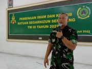 Bintaljarahdam IV/Diponegoro Gelar Pembinaan Imam dan Khatib