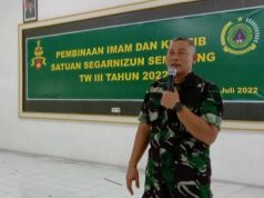 Bintaljarahdam IV/Diponegoro Gelar Pembinaan Imam dan Khatib