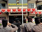 Polres Wonogiri dan Pacitan Mengikuti Upacara HUT Ke-76 Bhayangkara Secara Daring