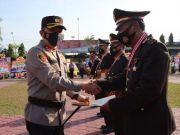 HUT Ke-76 Bhayangkara, 31 Personel Polres Tegal Kota Naik Pangkat