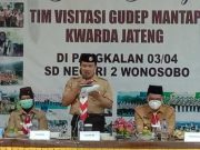Kwarda Gerakan Pramuka Jateng Lakukan Visitasi Penilaian Gudep Mantap di Pangkalan 03/04 SDN 2 Wonosobo