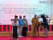 Balai Bahasa Gelar Pelatihan Guru Utama Bahasa Jawa