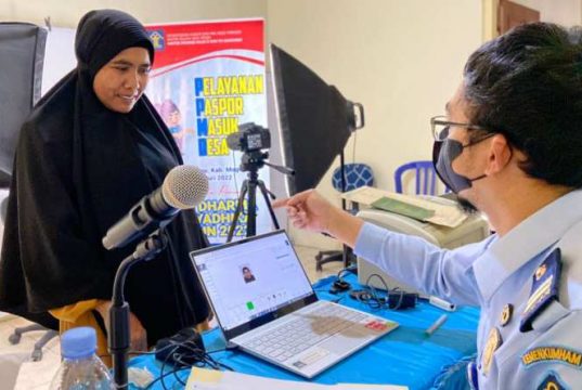 Sambut HDKD 2022, Kanim Wonosobo Gelar Pelayanan Paspor Masuk Desa di Magelang