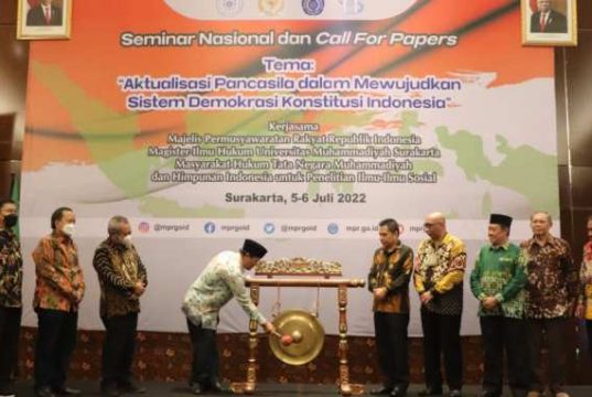 UMS Bersama MPR RI Gelar Seminar Nasional ‘Aktualisasi Pancasila dalam Mewujudkan Sistem Demokrasi Konstitusi Indonesia’