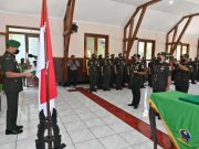 Danrem 074/Warastratama Pimpin Laporan Korps Kasrem dan Sertijab Dandim 0726/Sukoharjo