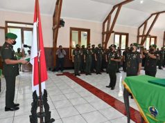Danrem 074/Warastratama Pimpin Laporan Korps Kasrem dan Sertijab Dandim 0726/Sukoharjo