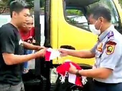 Dukung Gerakan Nasional Pembagian 10 Juta Bendera, Ini yang Dilakukan Dishub Wonogiri