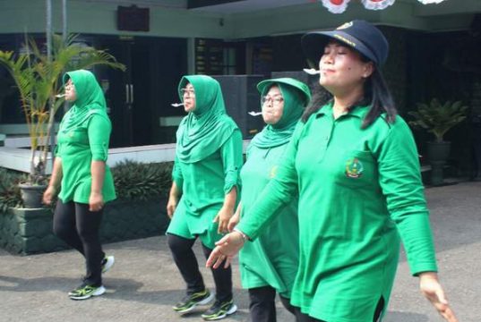 Di Wonogiri, Sungguh Asyik Acara Tujuhbelasan Para Istri Prajurit