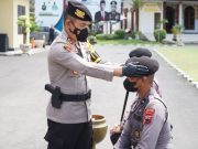 Pembaretan, Kapolres Kebumen Siram Air Kembang 26 Bintara Remaja