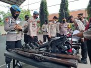 Kapolres Kebumen Cek Senjata Api Inventaris 26 Polsek