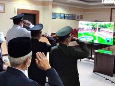 Lagu Ciptaan SBY Ikut Memeriahkan Upacara Penurunan Bendera di Pacitan