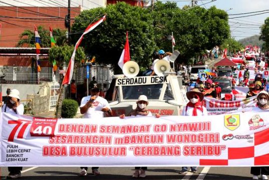 Ini Pemenang Lomba Karnaval Kebangsaan Go Nyawiji Wonogiri