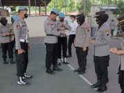 Jelang HUT ke 74, Polwan Polres Kebumen Jalani Pengecekan Disiplin