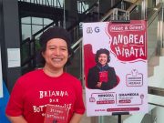 “Brianna dan Bottomwise”, Novel Terbaru Andrea Hirata Soal Musik dan Impian Andrea Hirata dalam peluncuran novel terbarunya, Brianna dan Bottomwise, Minggu (21/8/2022). Foto: CNN Indonesia.