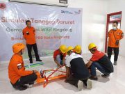 BPBD Latih Karyawan PT Telkom Magelang Simulasi Tanggap Darurat Gempa Bumi