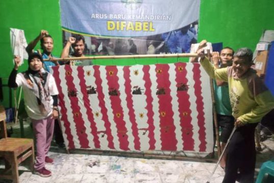 Difabel Blora Luncurkan Batik Merah Putih Semarakkan Hari Kemerdekaan