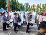 Upacara Peringatan 17 Agustus di Blora Diwarnai Penampilan Drum Band Gabungan SMA dan TNI