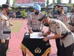 Dua Jabatan Kasat di Polres Tegal Kota Diserahterimakan