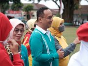 Warga Lanjut Usia Senam Bersama Wali Kota Magelang di Alun-alun