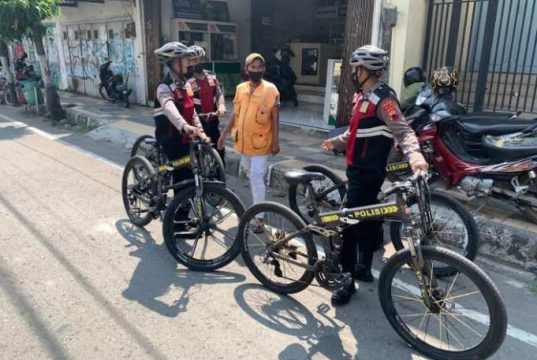 Sat Samapta Polres Tegal Kota Aktifkan Patroli Bersepeda
