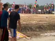 Kemah Peringatan Hari Pramuka Dihentikan, Lapangan Becek Akibat Hujan Deras dan Angin Kencang