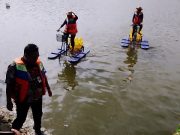 ITS Surabaya Berikan Bantuan Sepeda Air untuk Tempat Wisata Waduk Tempuran