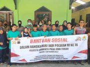 Sambut HUT Ke-74, Polwan Surakarta Bakti Sosial ke Panti Tuna Netra