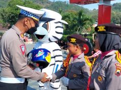 Satlantas Polres Wonogiri Gelar Art Policing di Event Car Free Day
