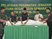 Bintaljarahdam IV/Diponegoro Gelar Pelatihan Perawatan Jenazah