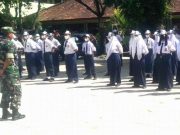 OSIS SMP Jatisrono Wonogiri Dilatih PBB oleh Tentara