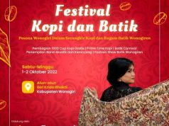 Pertama Kali Wonogiri akan Menggelar Festival Kopi dan Batik, Kapan dan di Mana?