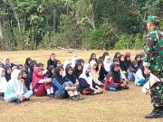 Para Siswa SMP di Sidoharjo Wonogiri Dilatih PBB oleh Personel TNI