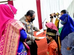HUT Ke-74 Polwan di Wonogiri, Beri Santunan Kepada Yatim Piatu