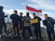 Tradisi Pembaretan 14 Bintara Remaja Polres Tegal Kota, Dilaksanakan di Puncak Gunung Slamet