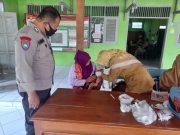 Bhabinkamtibmas Ngampel Blora Dampingi Kegiatan Posyandu