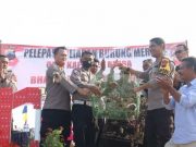 Ratusan Burung Dilepas di Area Wisata Alam Puncak Serut Blora