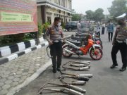 Polres Klaten Amankan 262 unit Motor Berknalpot Brong