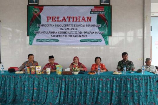 Pelatihan Peningkatan Produktifitas Ekonomi Dinsos P3A Blora Bisa Tanggulangi Kemiskinan Dampak Inflasi