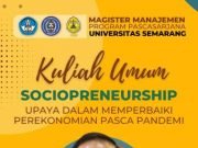 Prodi MM USM Gelar Kuliah Umum Sociopreneurship
